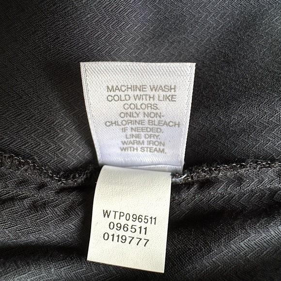 J JILL PAISLEY SPLIT BACK LAYERED BLACK TUNIC DRESS SLEEVELESS | SIZE: SMALL - Picture 9 of 11